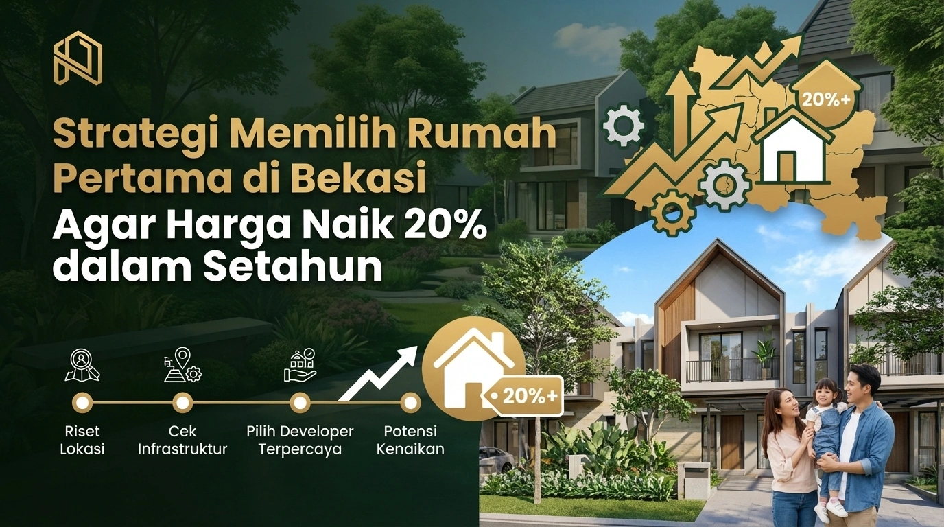 strategi memilih rumah pertama di bekasi agar harganya naik 20% dalam setahun