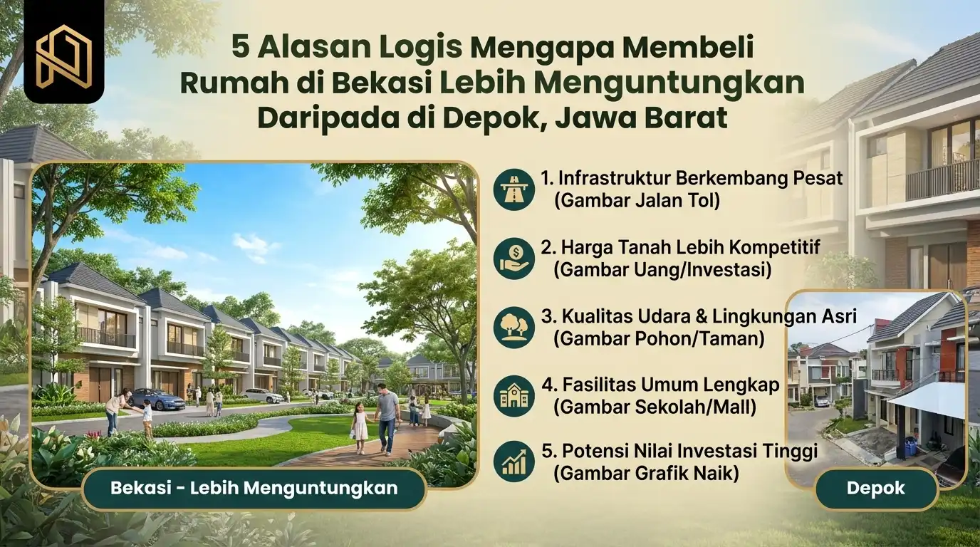 5 alasan logis kenapa beli rumah di bekasi lebih menguntungkan daripada di kota depok jawa barat