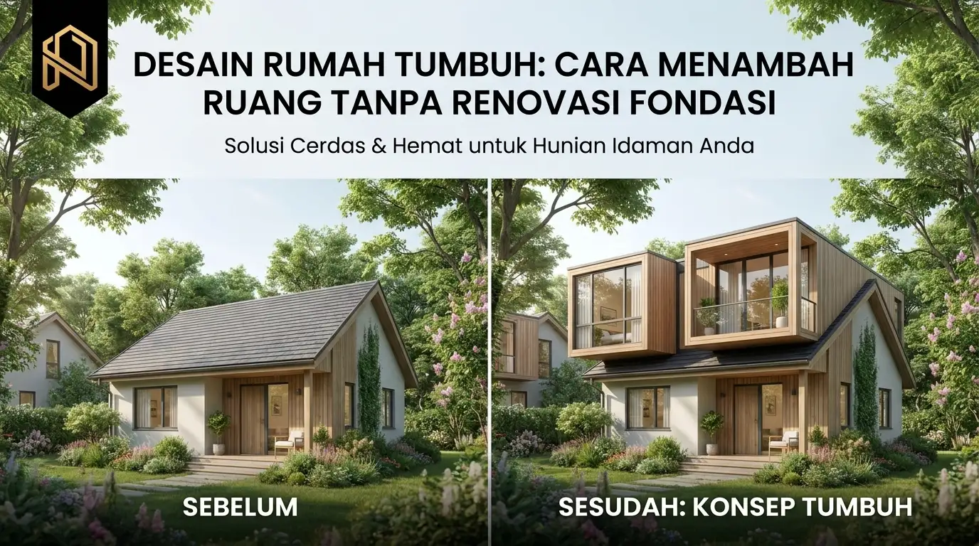 Desain Rumah Tumbuh: Cara Menambah Kamar Tanpa Merombak Pondasi