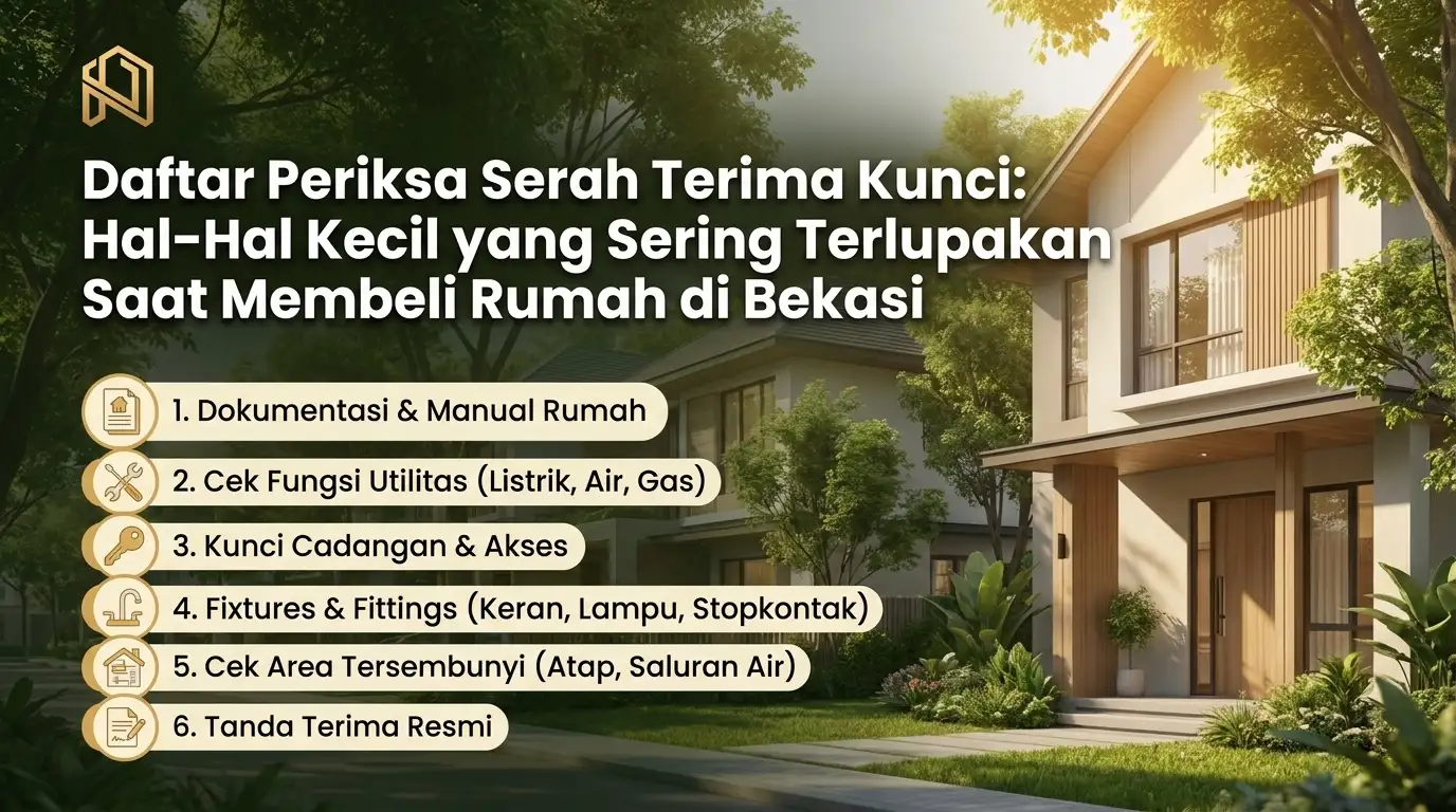 Checklist Serah Terima Kunci: Hal-Hal Kecil yang Sering Terlupakan Ketika Mengambil Perumahan di Bekasi