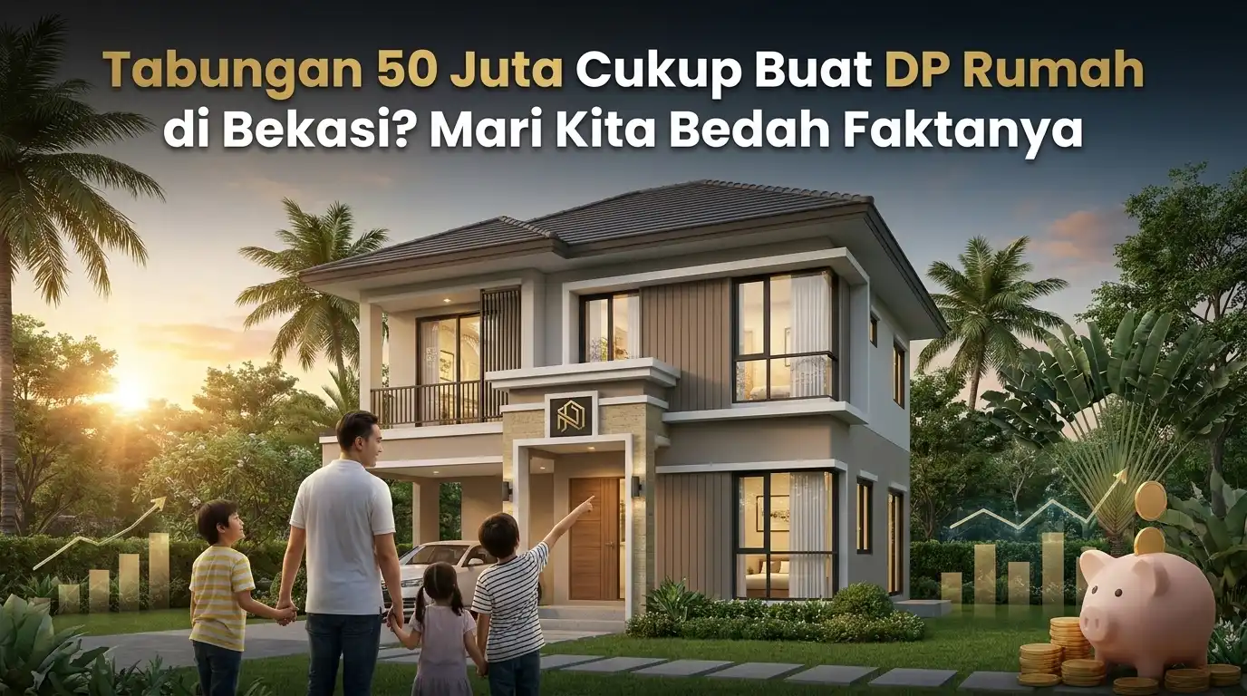 Tabungan 50 Juta Cukup Buat DP Rumah di Bekasi?