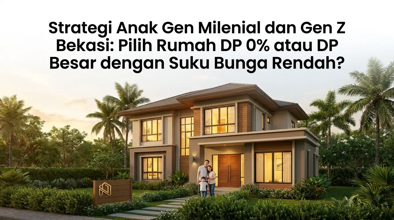 Rumah DP 0% atau DP Besar? Strategi KPR Gen Z Bekasi