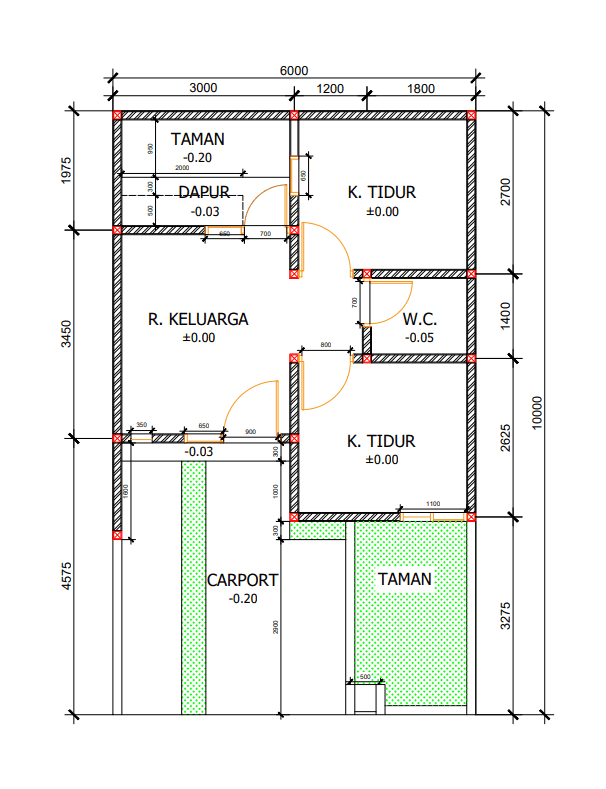 Denah Layout di Achieva Milenial