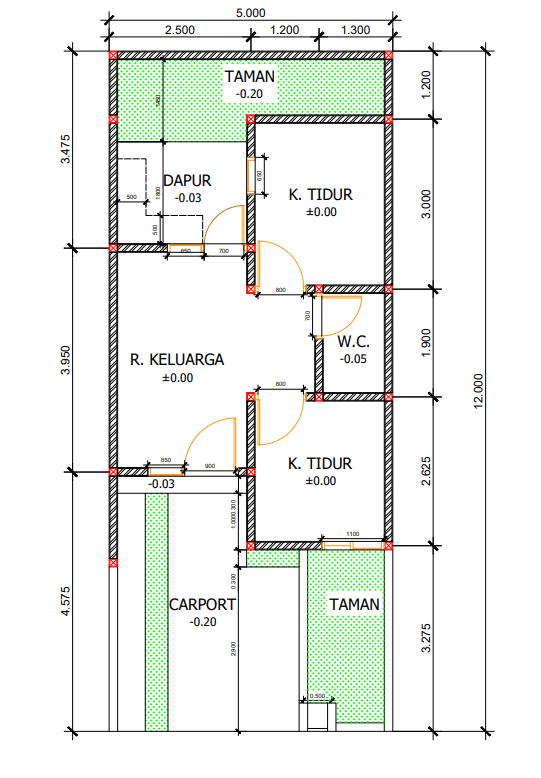 Denah Rumah Achieva Milenial