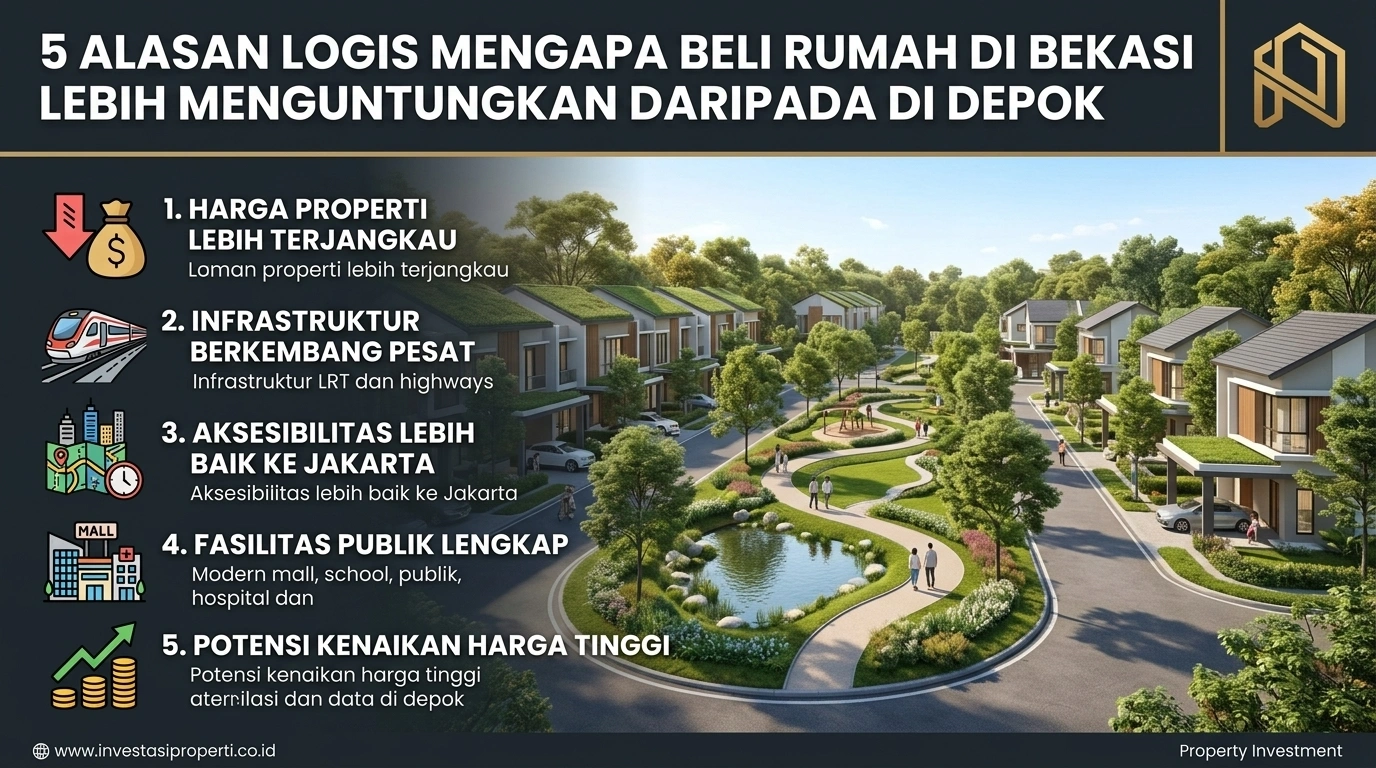 5 alasan logis kenapa beli rumah di bekasi lebih menguntungkan daripada depok