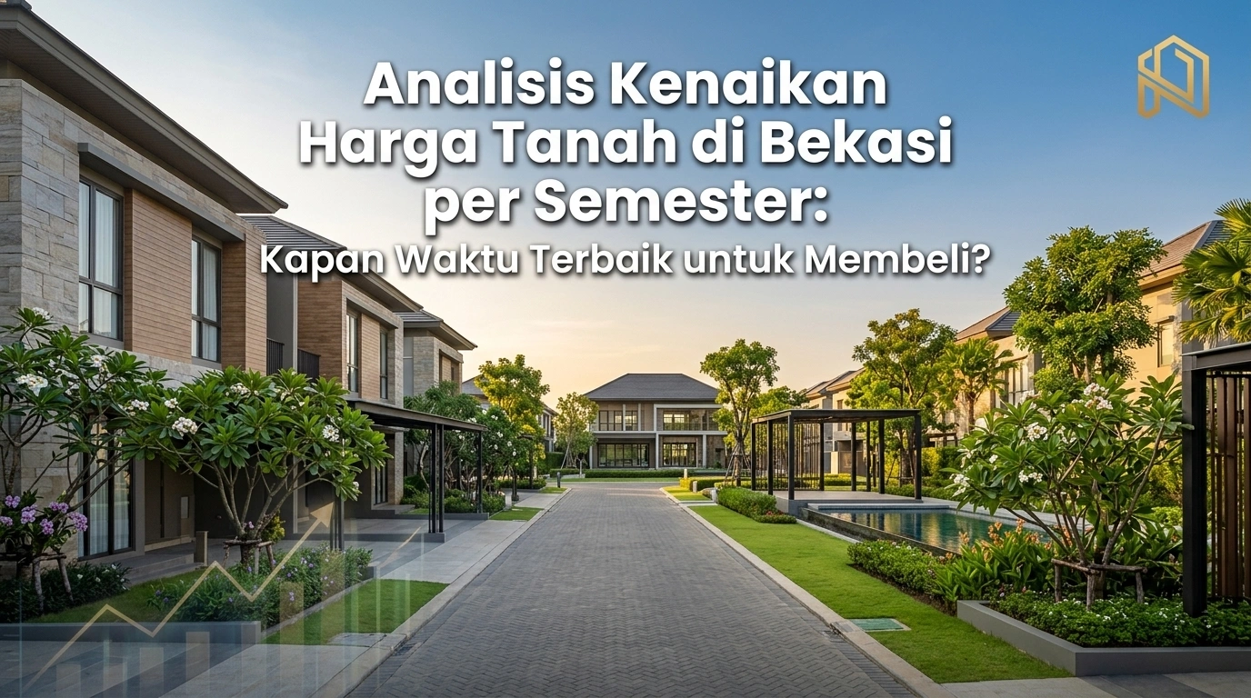analisis kenaikan harga tanah di bekasi per semester kapan waktu terbaik membeli?