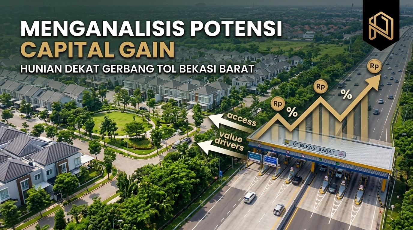 membedah potensi capital gain perumahan dekat pintu tol bekasi barat